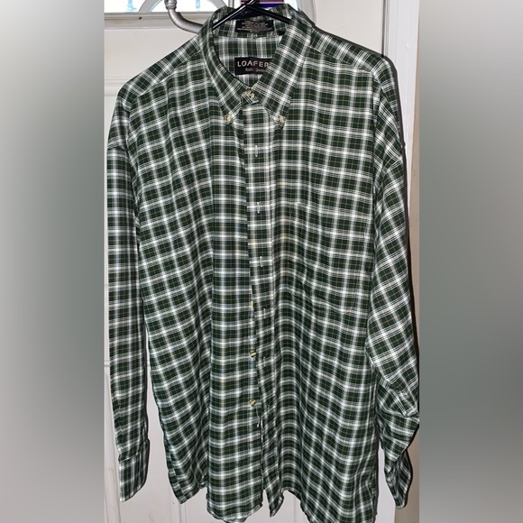 LOAFERS Casual Men’s Button down long sleeve shirt, button sleeves, size XL - Picture 6 of 6